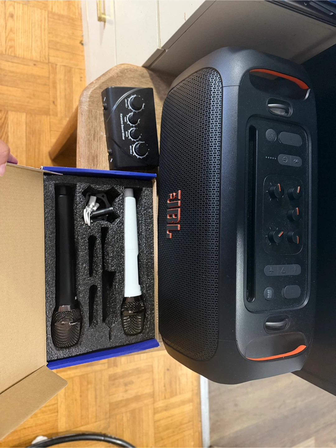 JBL Party Speaker with Microphones and Mixer - photo 2