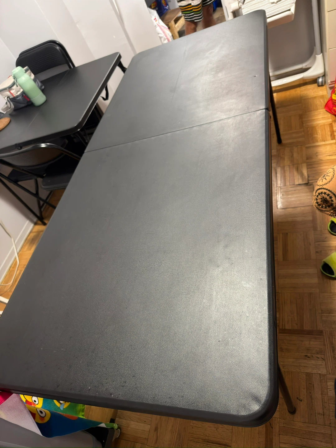 Black 6ft Folding Table - photo 3