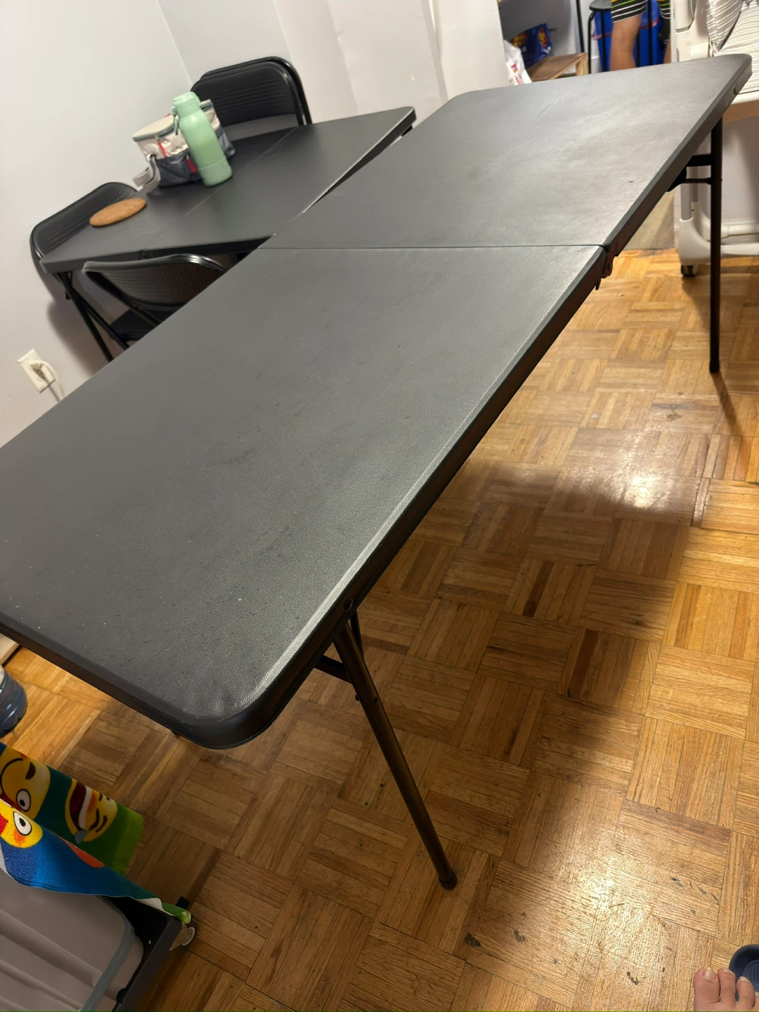 Black 6ft Folding Table - photo 4