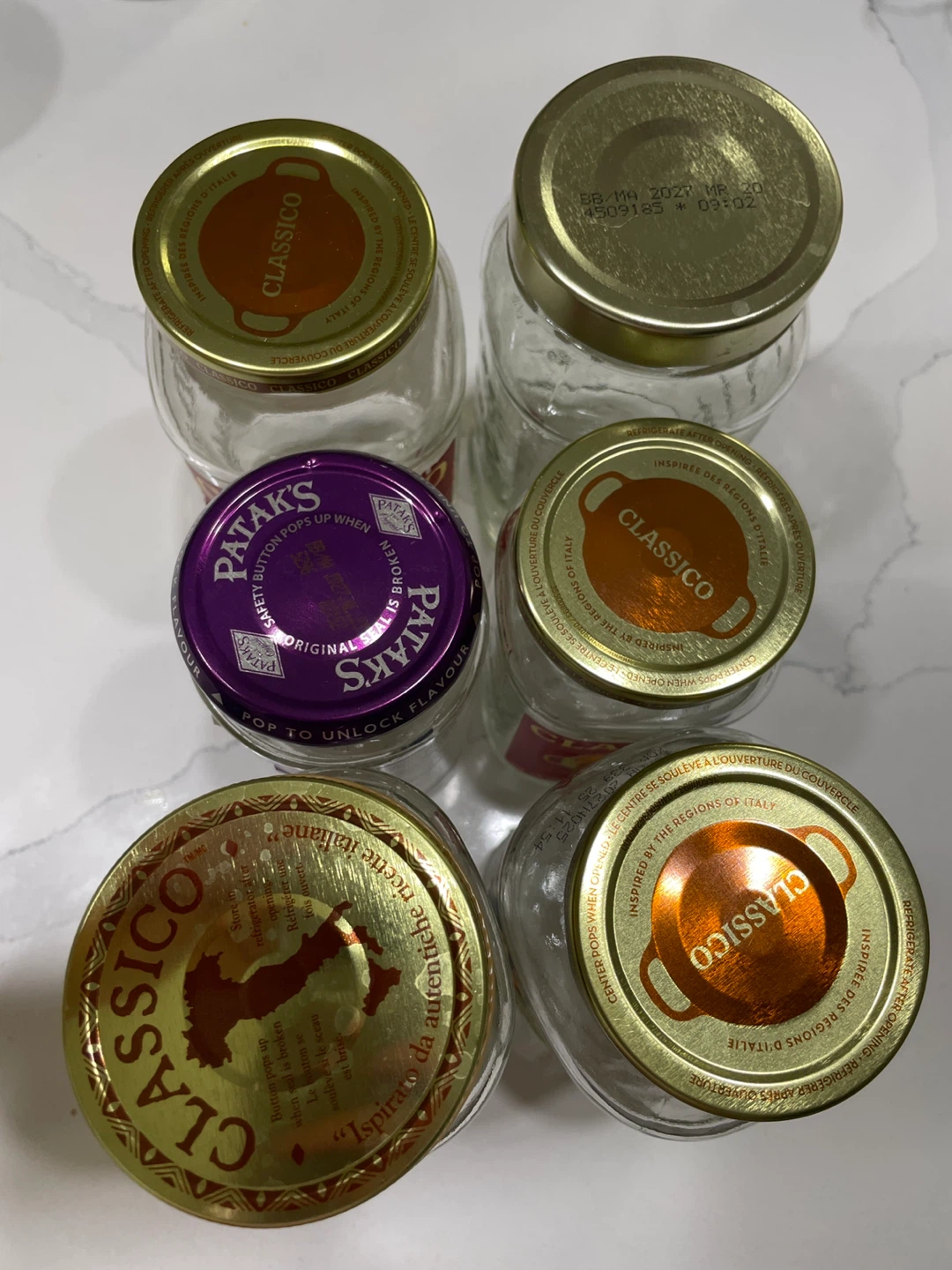 Glass jars