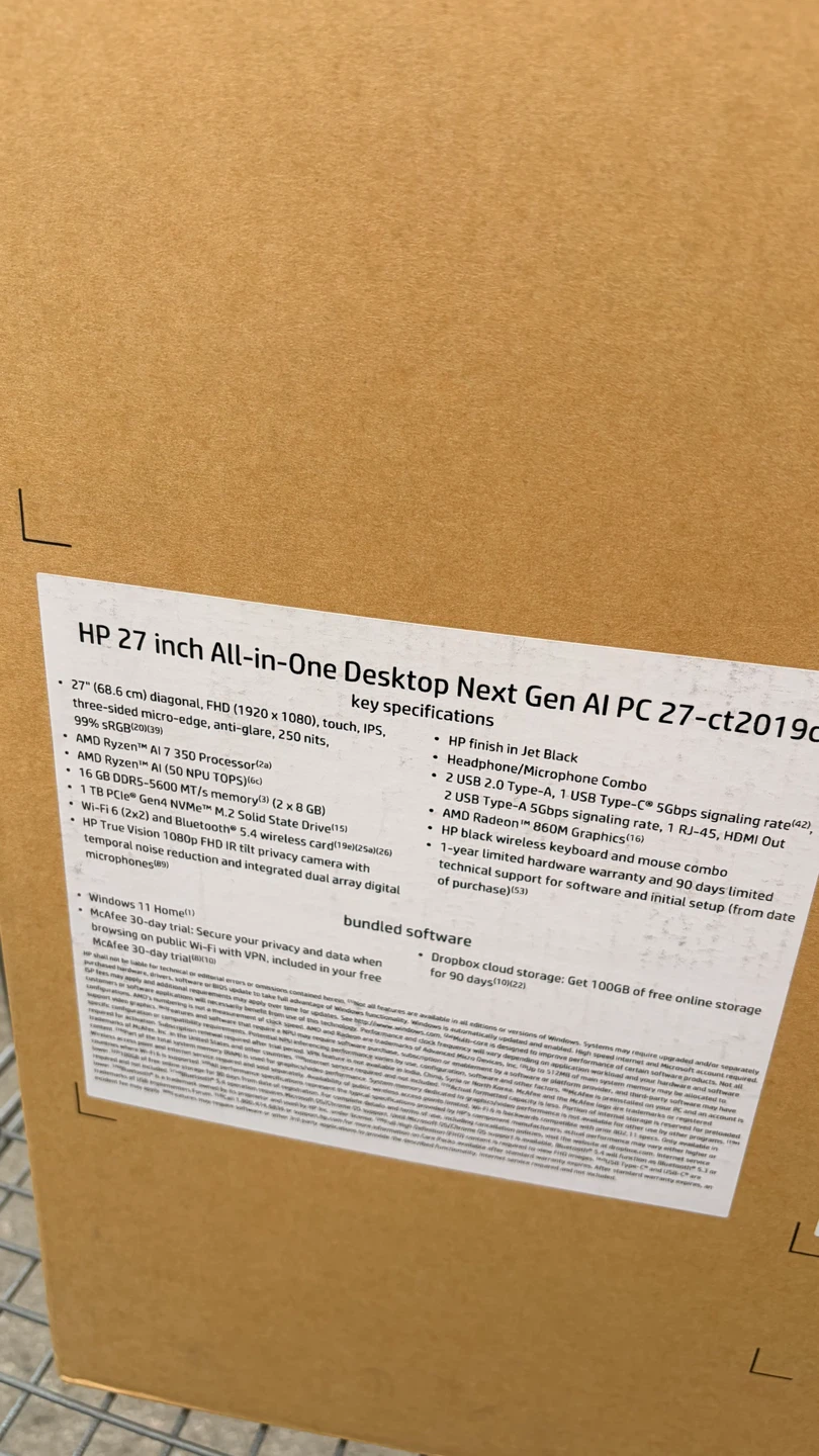 HP 27 inch All-in-One Desktop Next Gen AI PC - photo 5