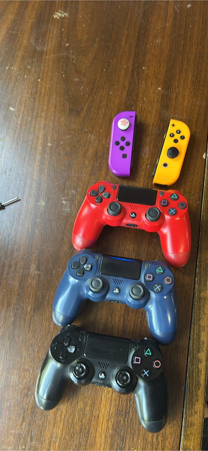 PlayStation 4 Controllers (Blue, Red, Black) - photo 5