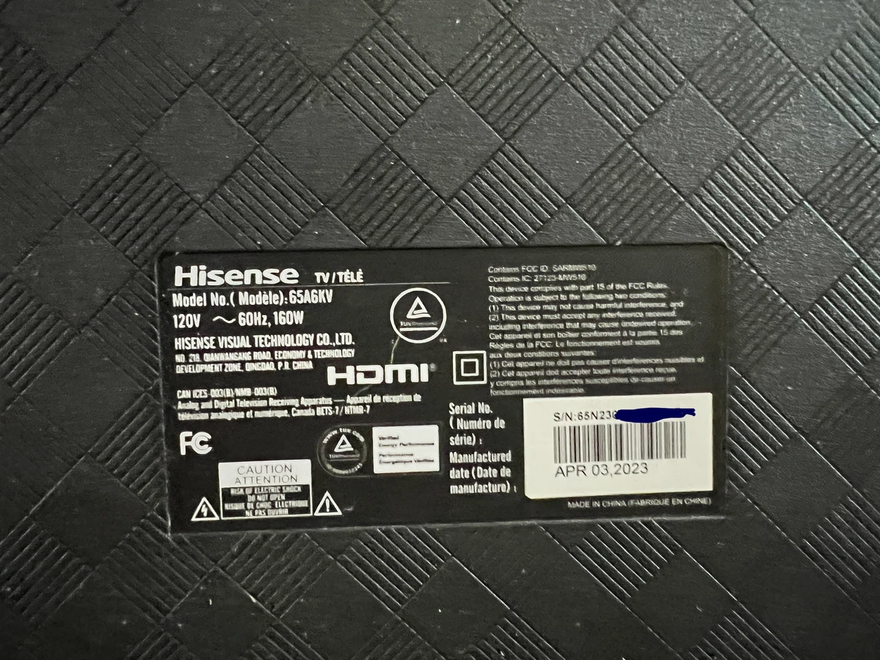 Hisense 65A6KV 65-inch 4K UHD Smart TV - photo 3