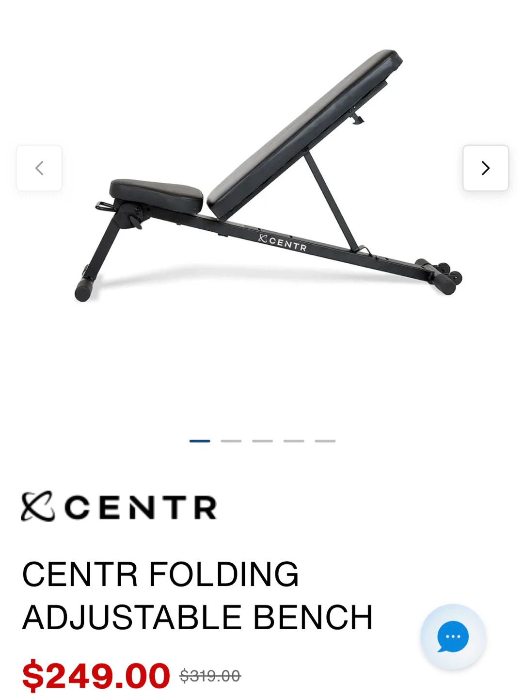 Centr Folding Adjustable Bench - photo 2