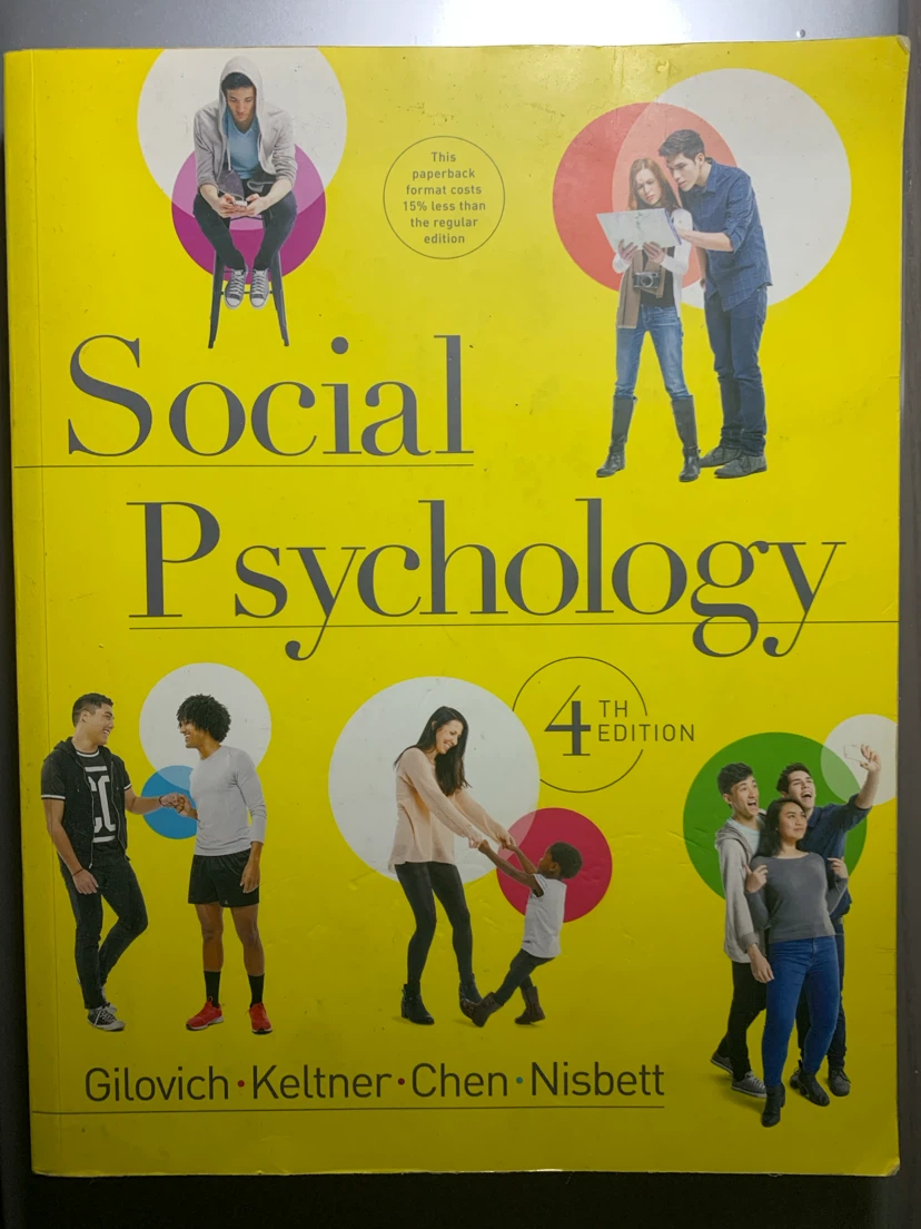 Social Psychology 4th Edition Textbook