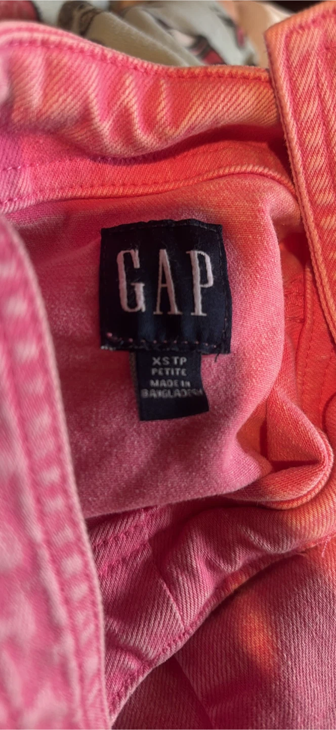 GAP Pink Denim Button-Front Dress - XS - photo 3
