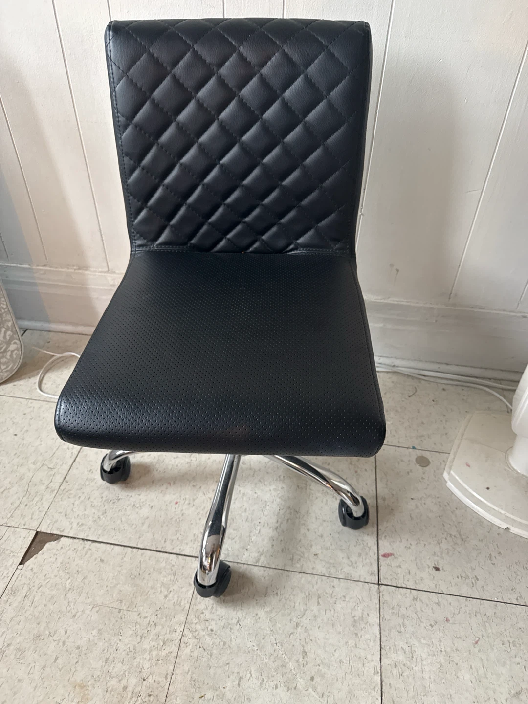 Black Quilted Office Chair