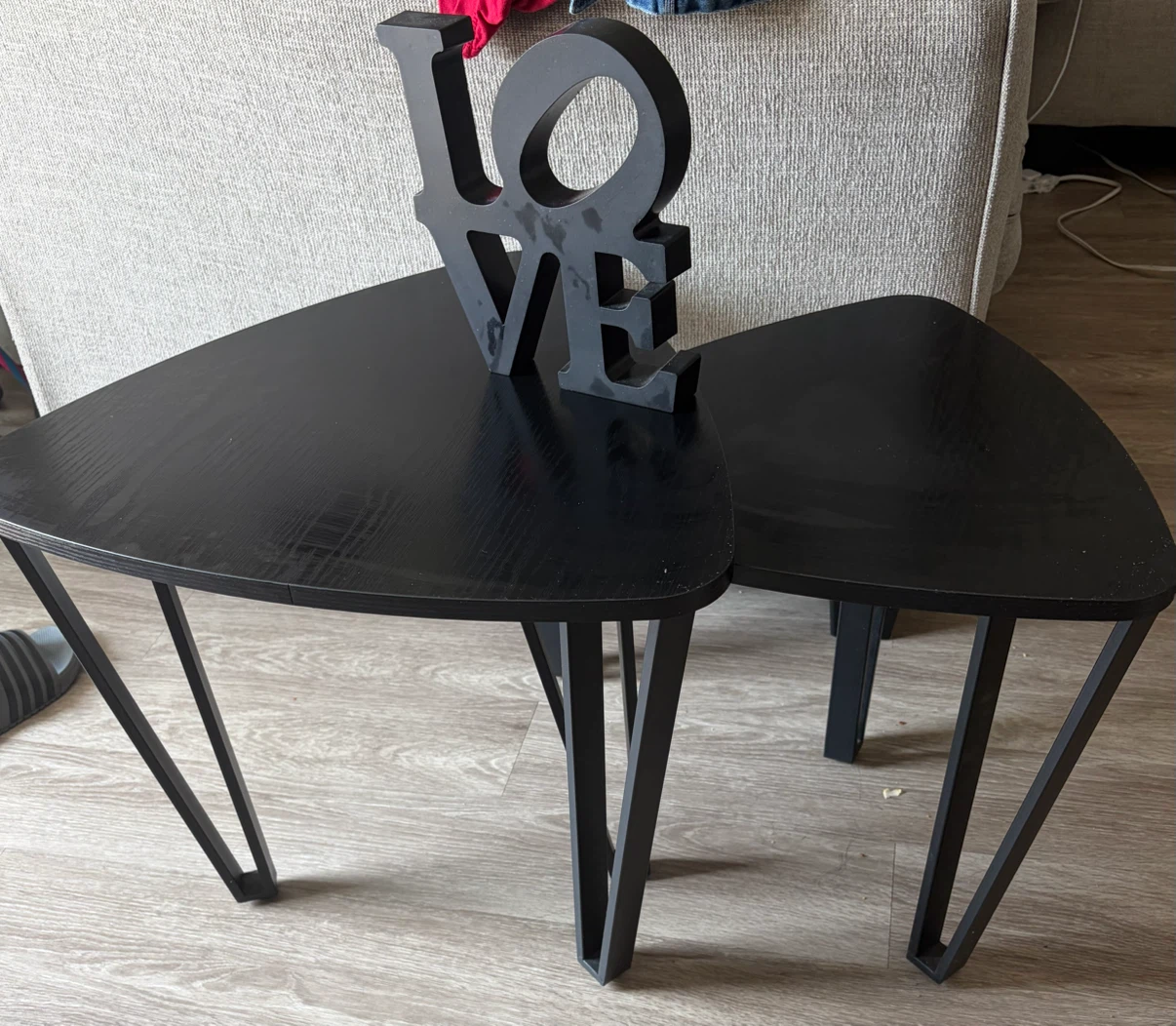Black Nesting Side Tables