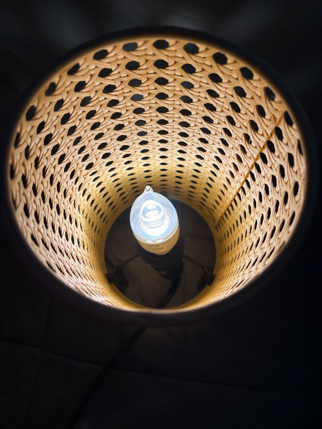 Cane Drum Lamp Shade - photo 2
