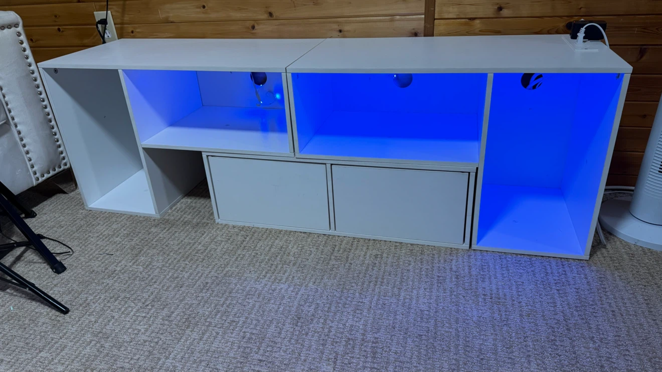 White media console with drawers - photo 2