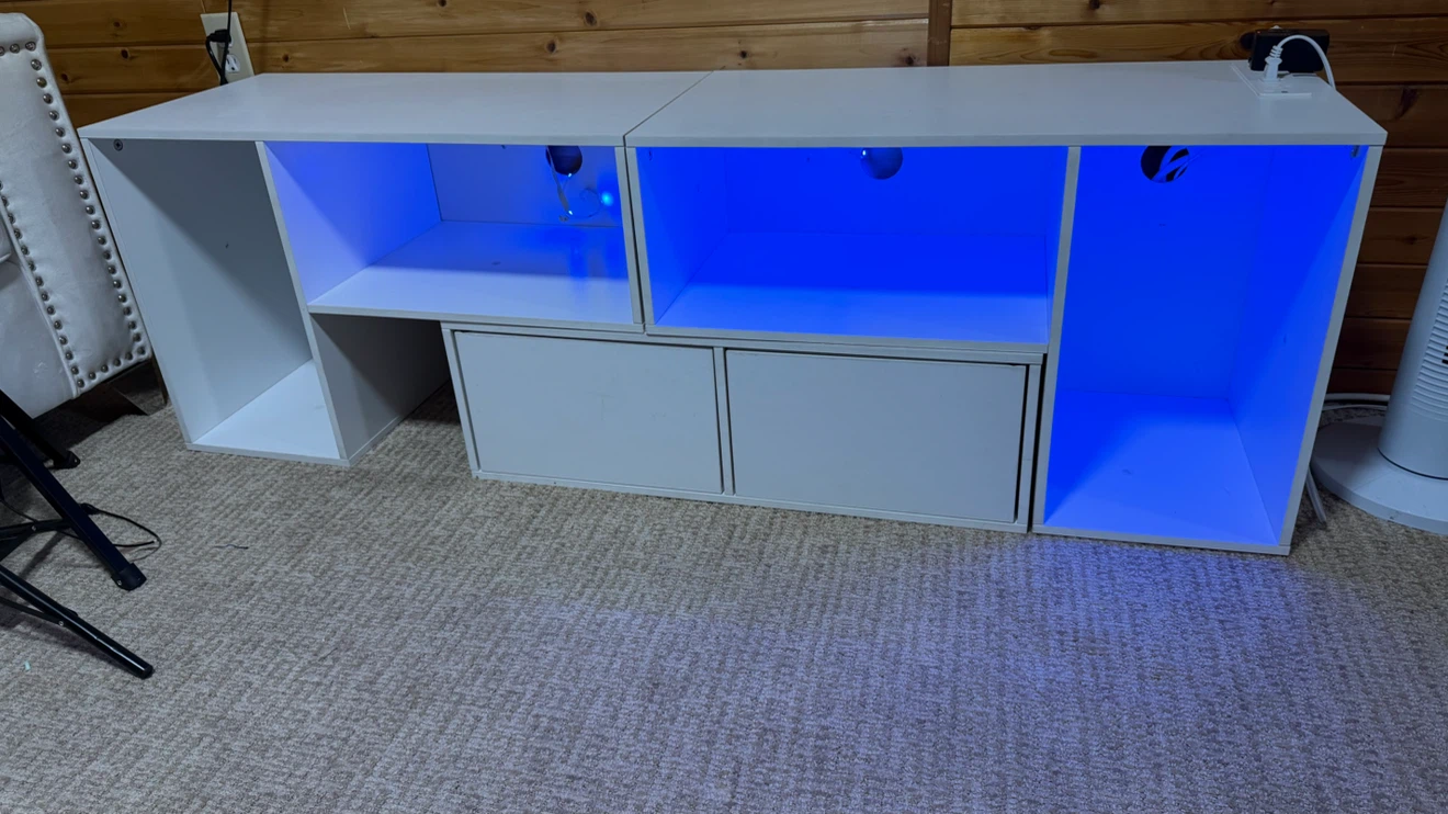 White media console with drawers - photo 3