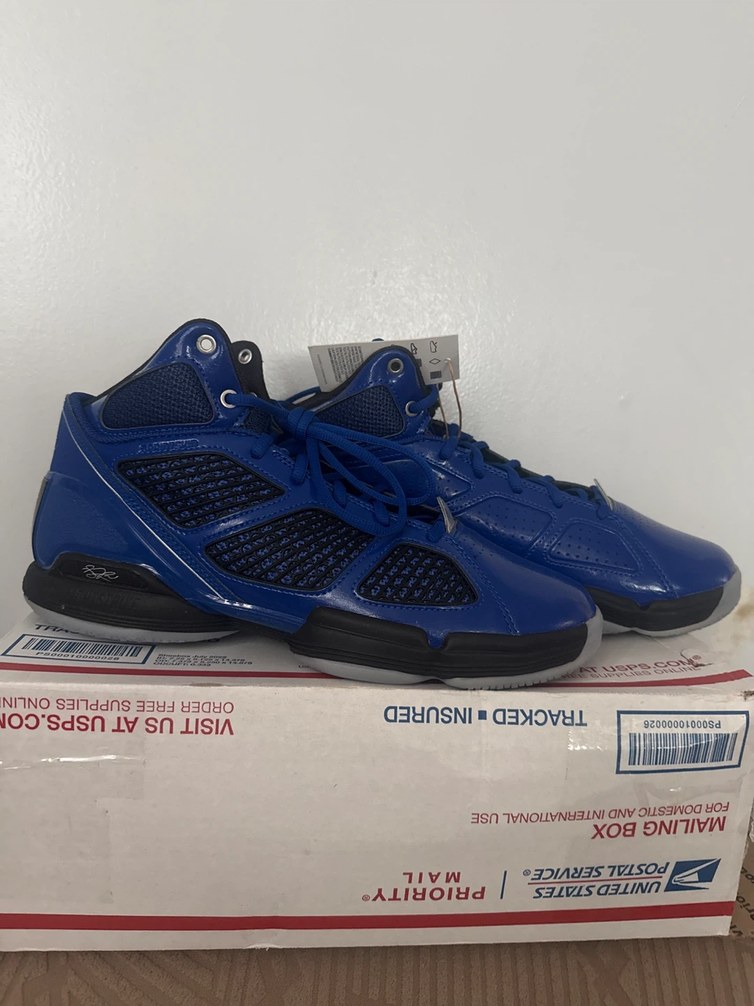 Adidas Blue Basketball Shoes D Ross