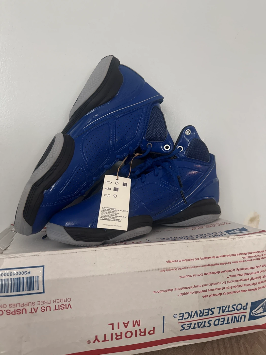 Adidas Blue Basketball Shoes D Ross - photo 5