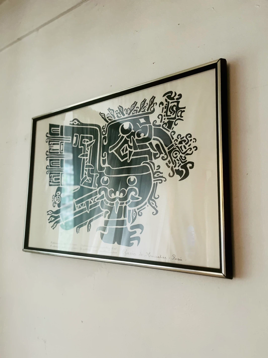 Framed Art “Bird Metamorphosed" by Chavín de Huántar, Peru