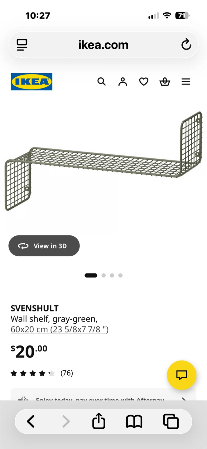 IKEA SVENSHULT Wall Shelf Gray-Green 60cm - photo 4