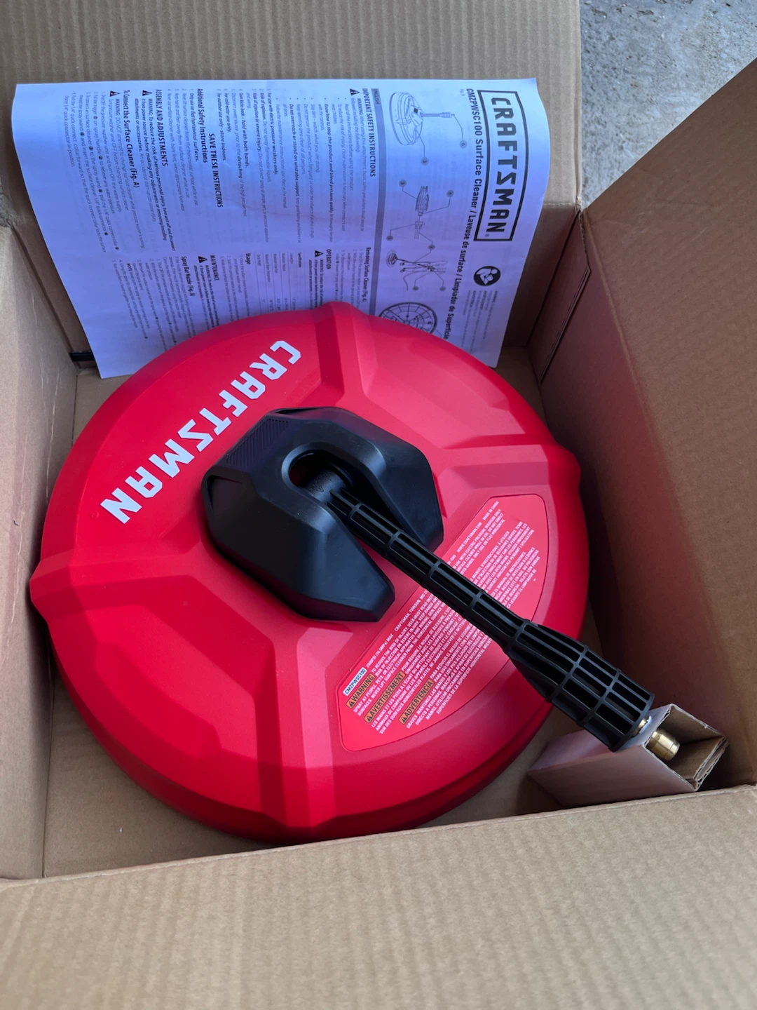 CRAFTSMAN 12" Pressure Washer Surface Cleaner -  NEW