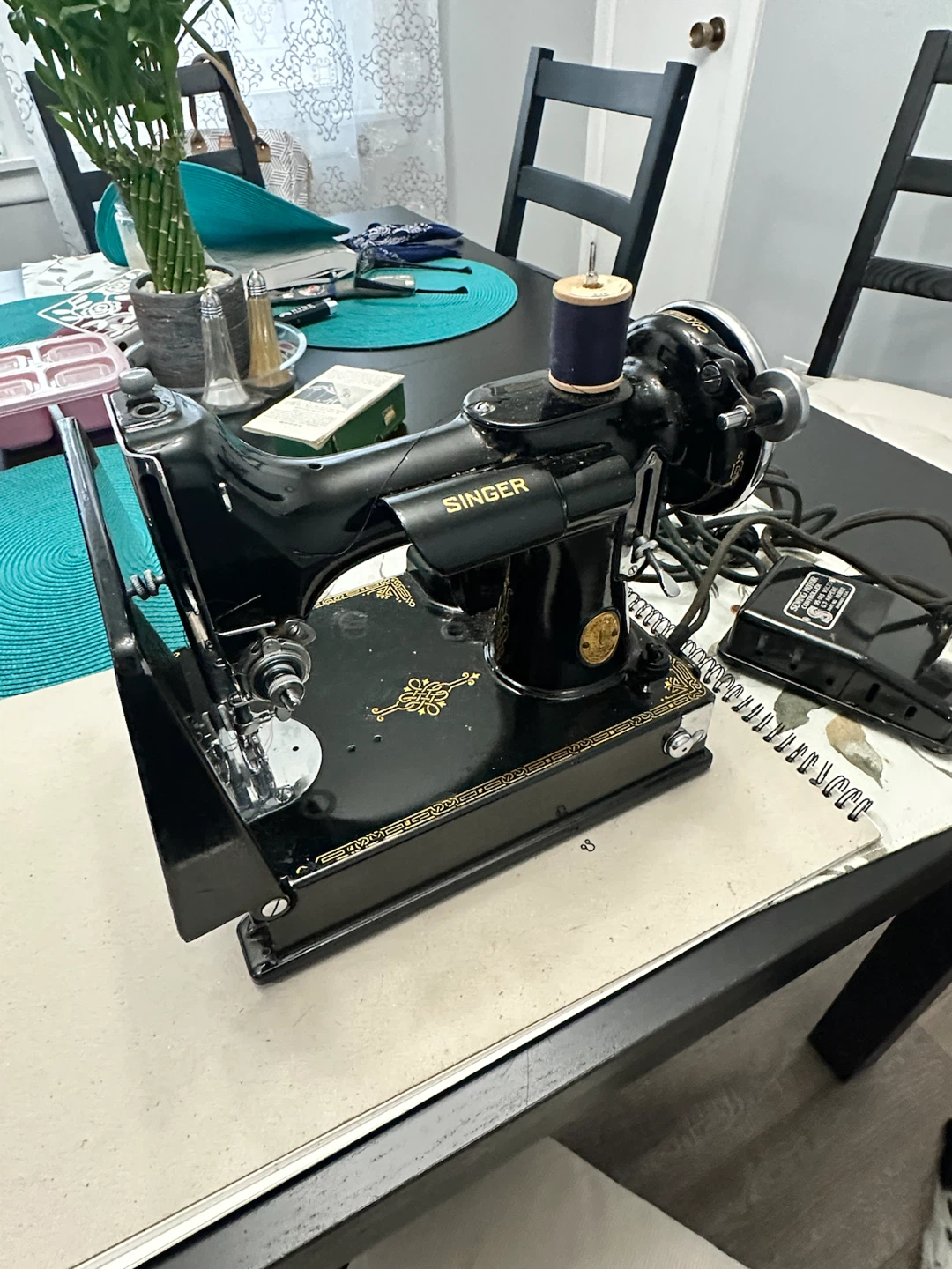 Vintage Singer Portable Electric Sewing Machine
