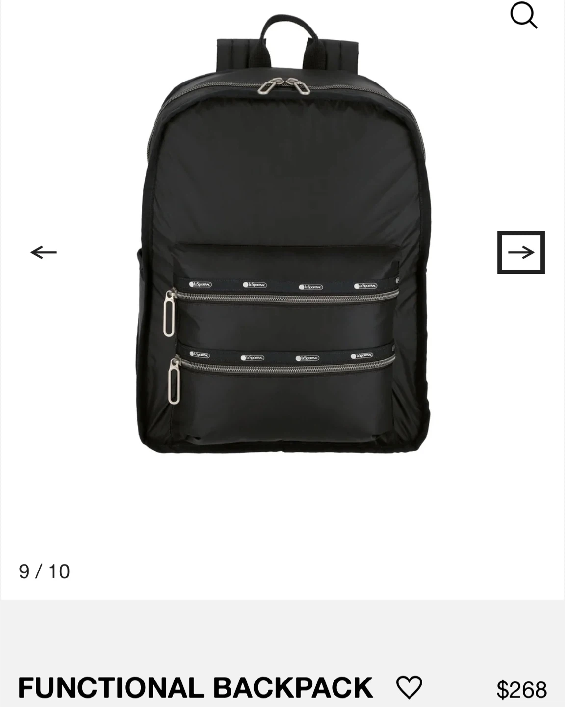 LeSportsac Black Functional Backpack - photo 2