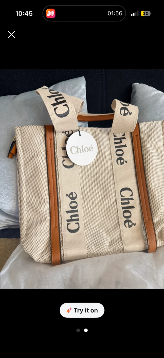 Chloé Canvas Tote Bag