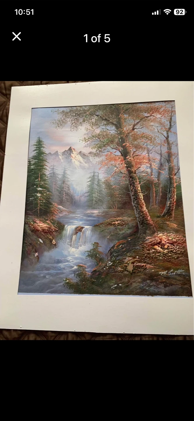 Set of 2 Framed Landscape Oil Paintings