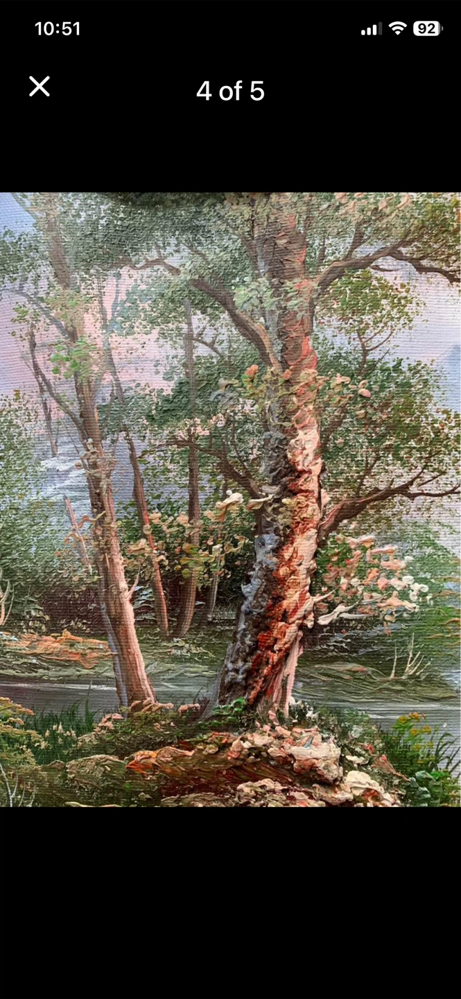 Set of 2 Framed Landscape Oil Paintings - photo 4