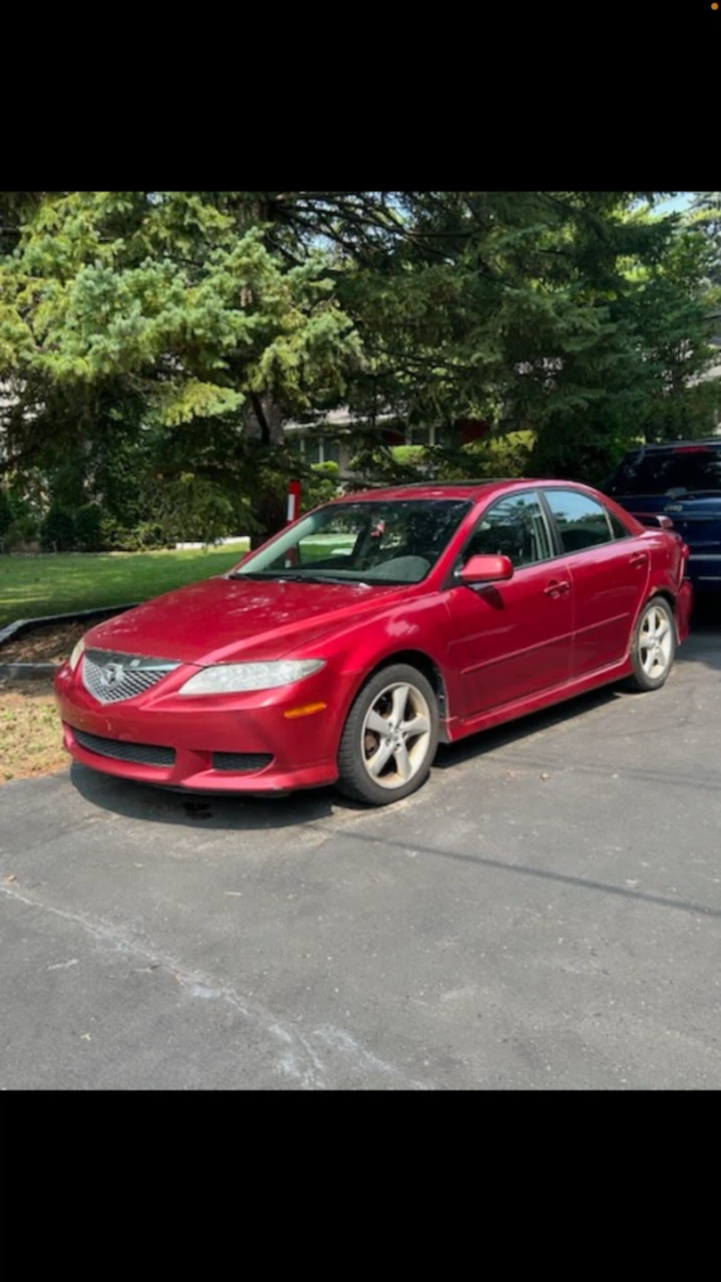 Red Mazda 6 Sedan 2006 refurbish engine