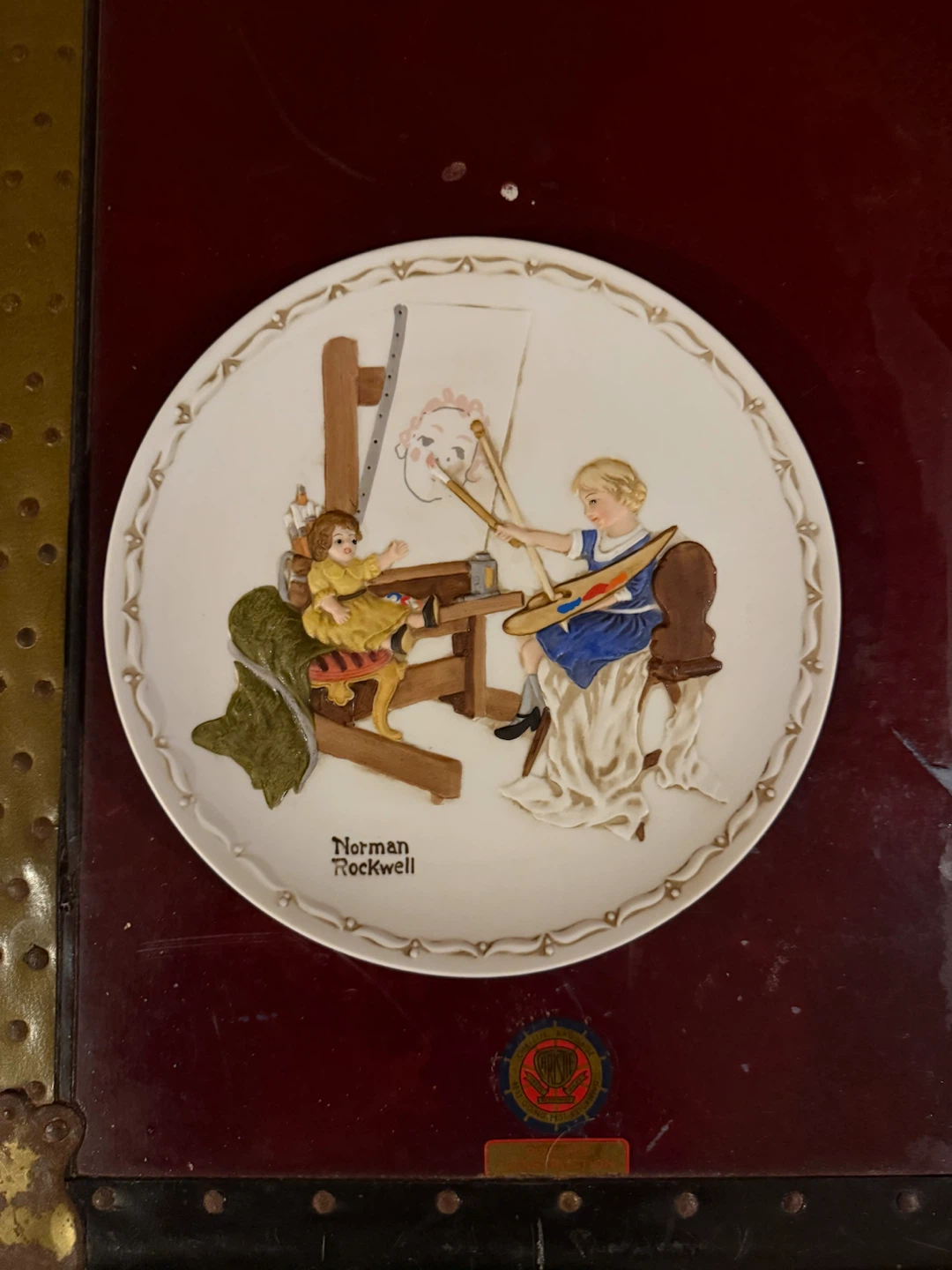 Norman Rockwell "The Artist's Daughter" Collector Plate