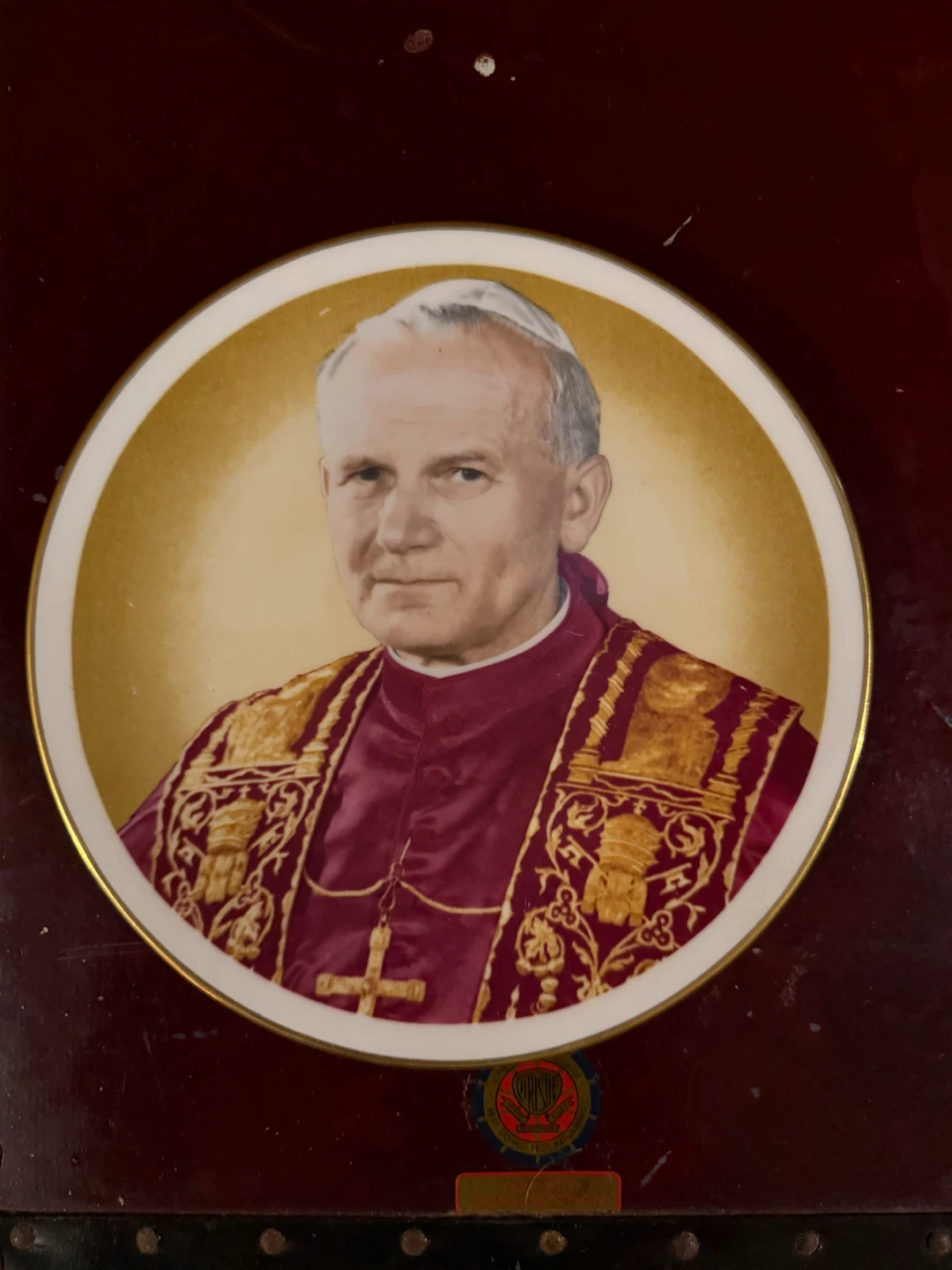 Royal Albert Commemorative Plate - Pope John Paul II