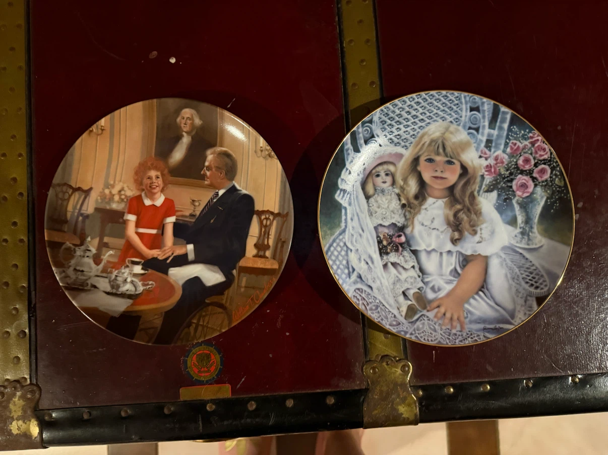 Lot of 2 Knowles "Tomorrow" & "Sweet Dreams" Collector Plates