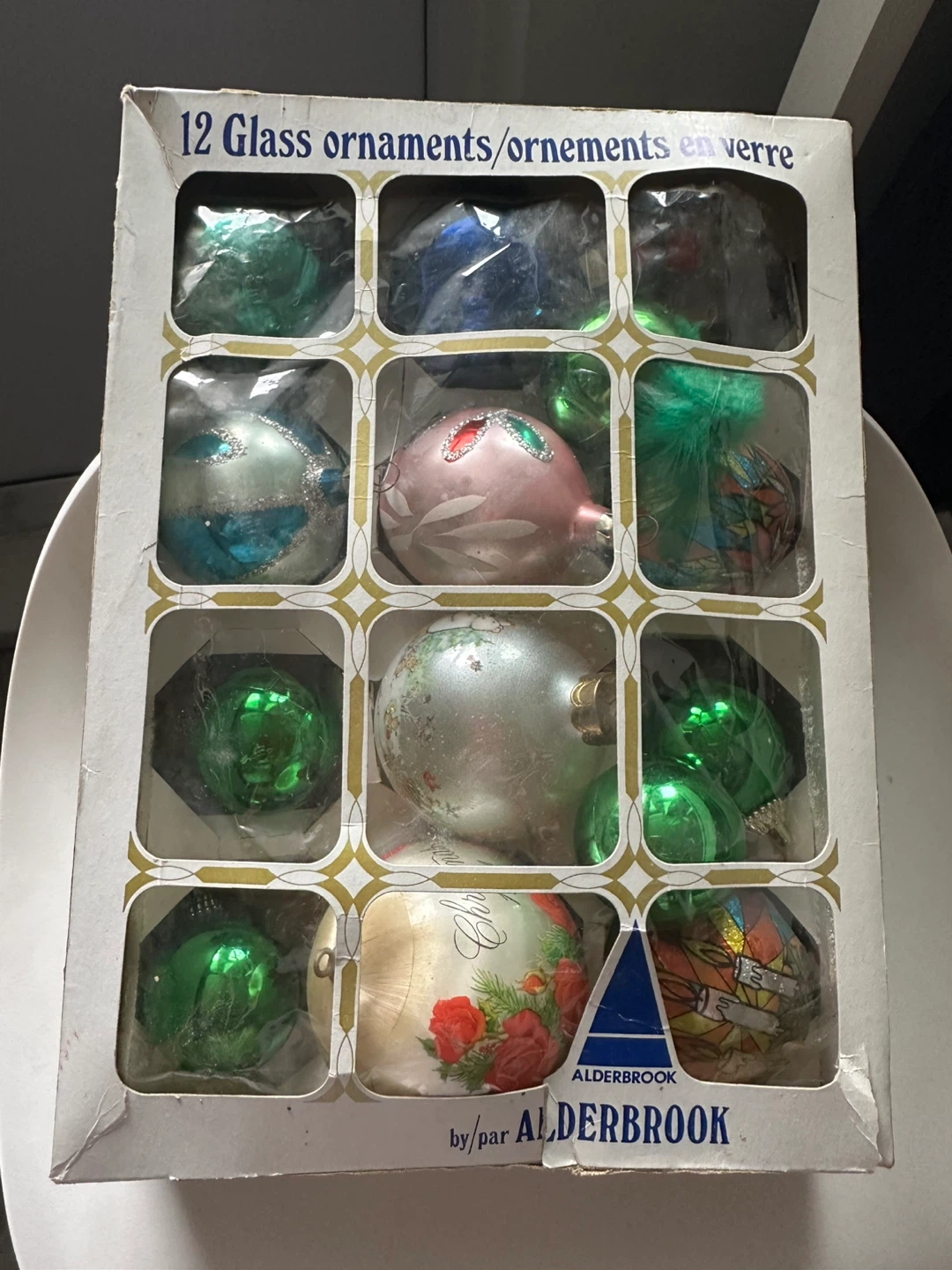 12 Glass Ornaments