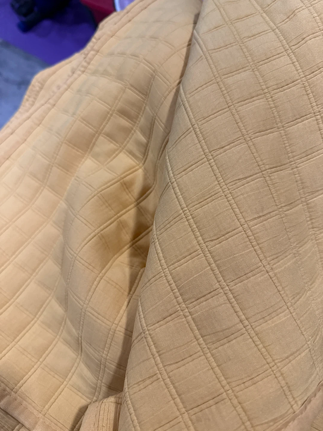Mustard Quilted XL twin bed