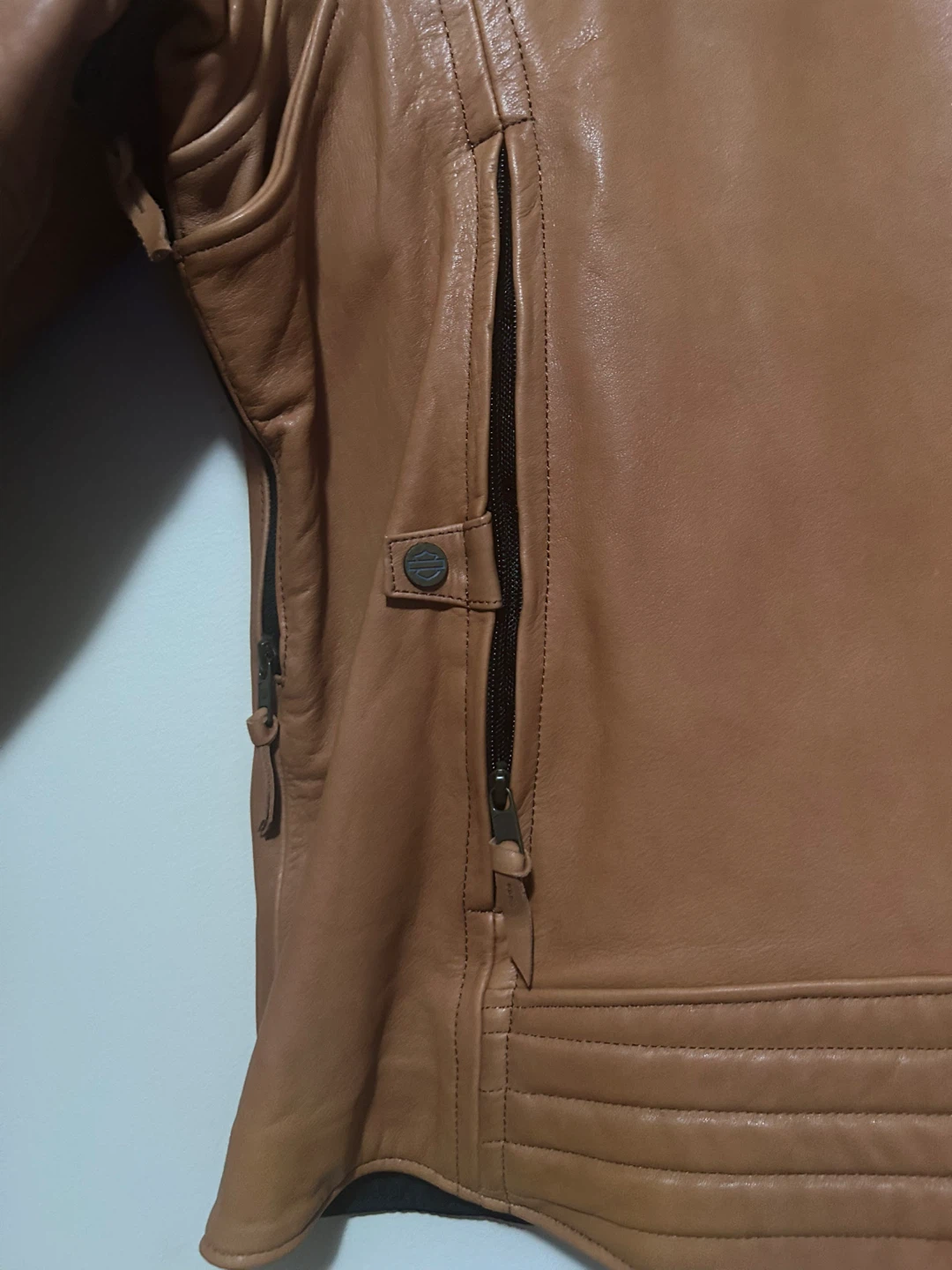New Harley-Davidson Brown Leather Motorcycle Jacket - photo 4