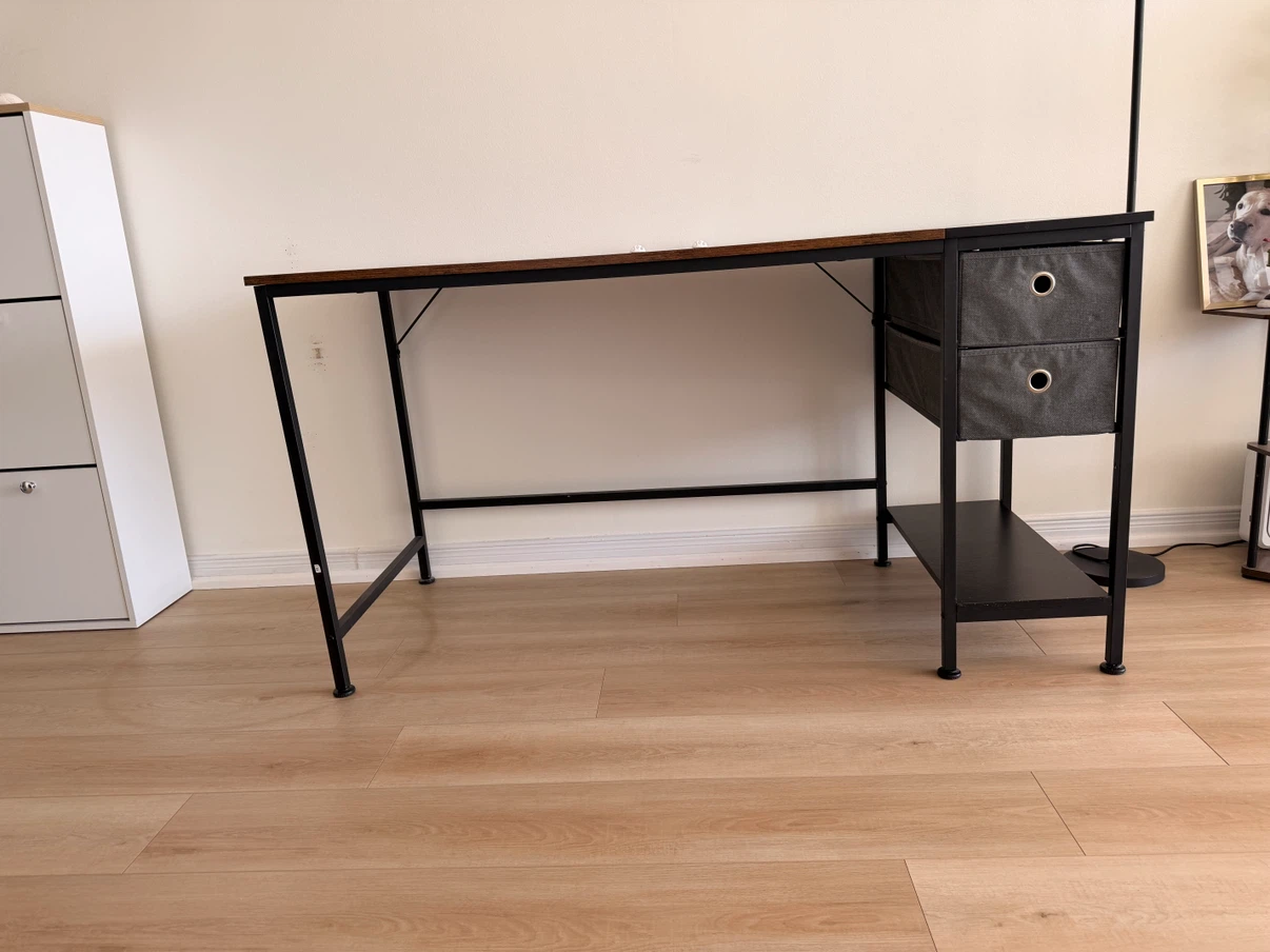 55 inch work desk with drawers - photo 3