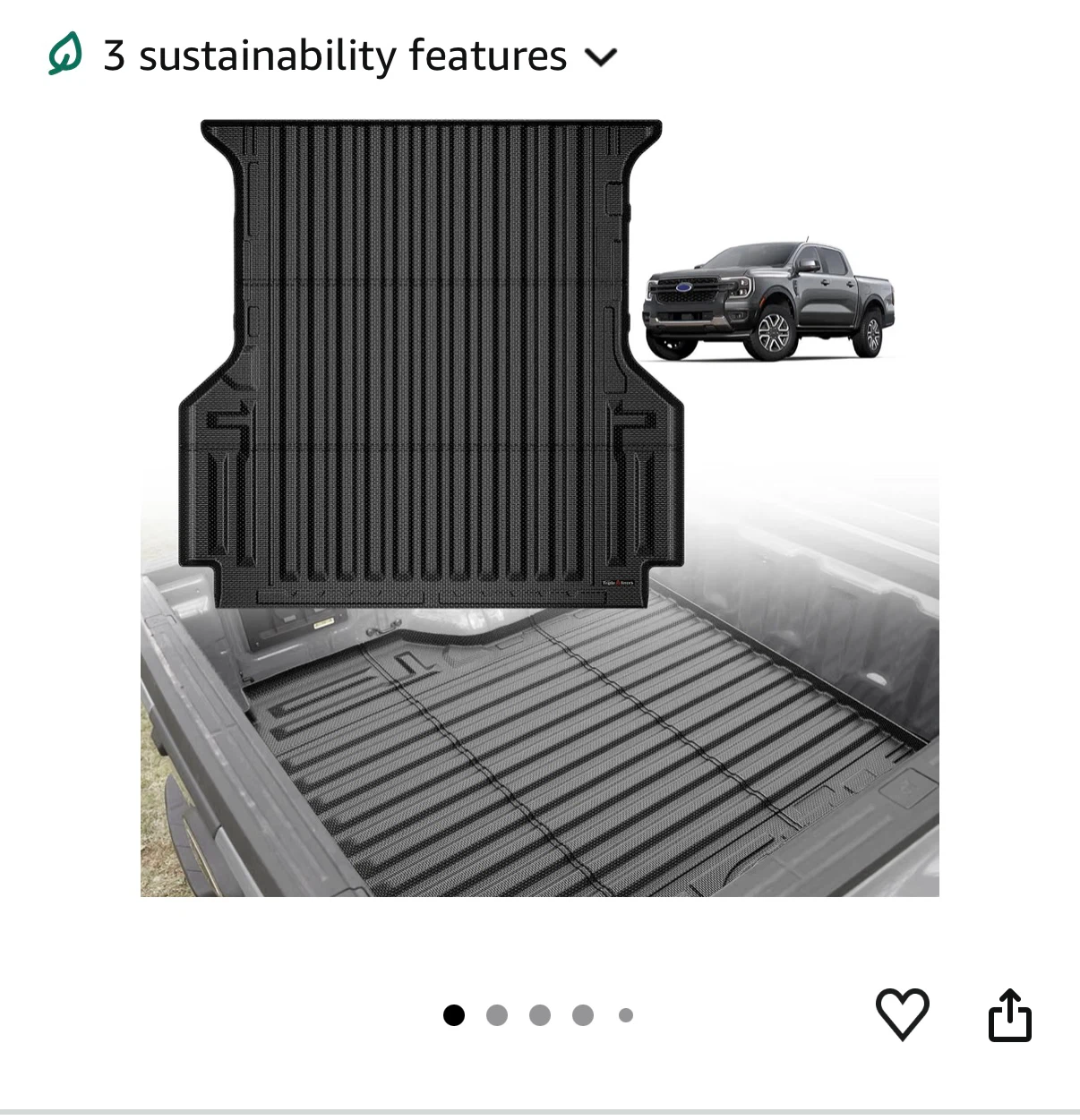 Truck Bed Mat for 2024+ Ranger 5 FT - photo 2