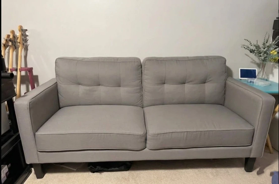 Grey Loveseat Sofa