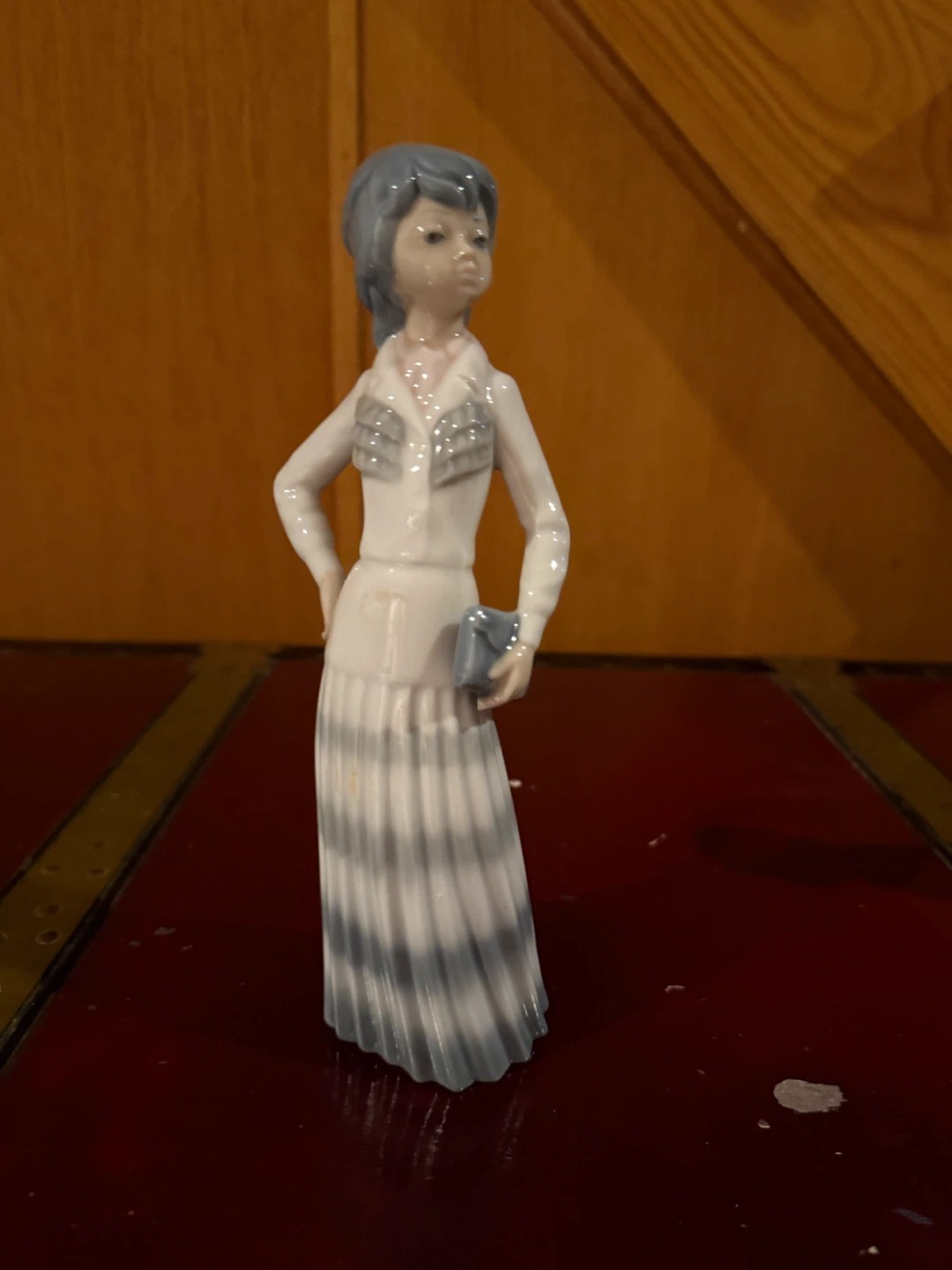 Lladro Figurine of a Woman with Handbag