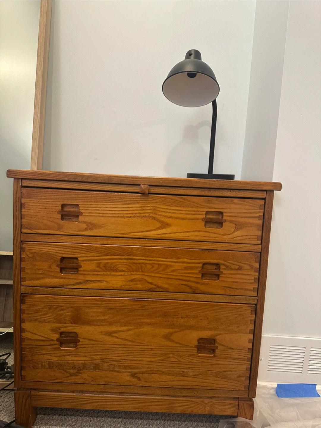 Oak Dresser with Fold-Down Desk - photo 2