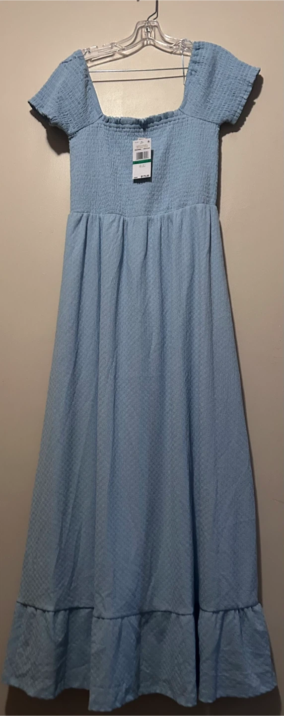 New Michael Michael Kors Maxi Dress Pastel Blue Size L - photo 3
