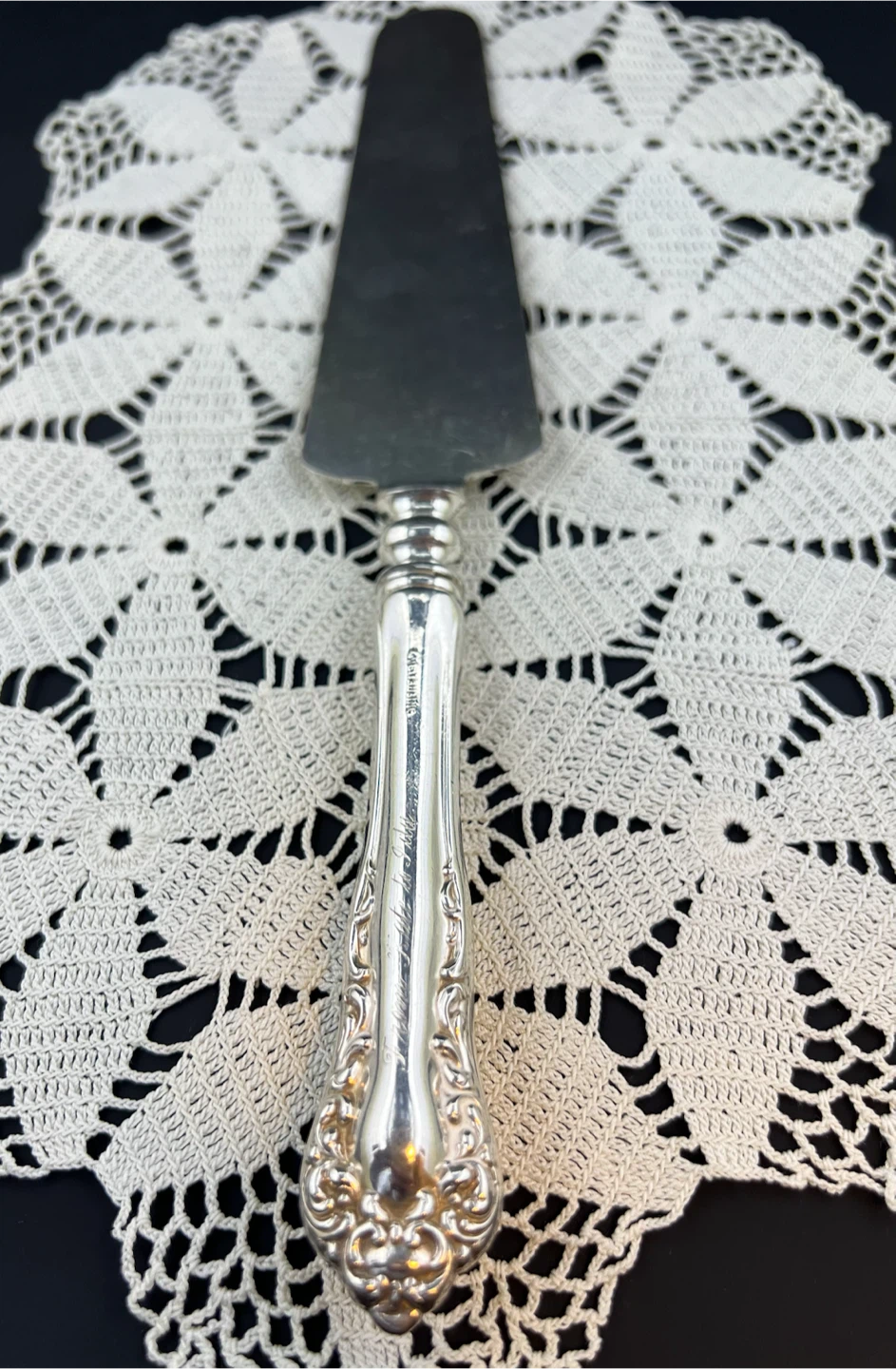 Vintage Sterling Silver Desert Server