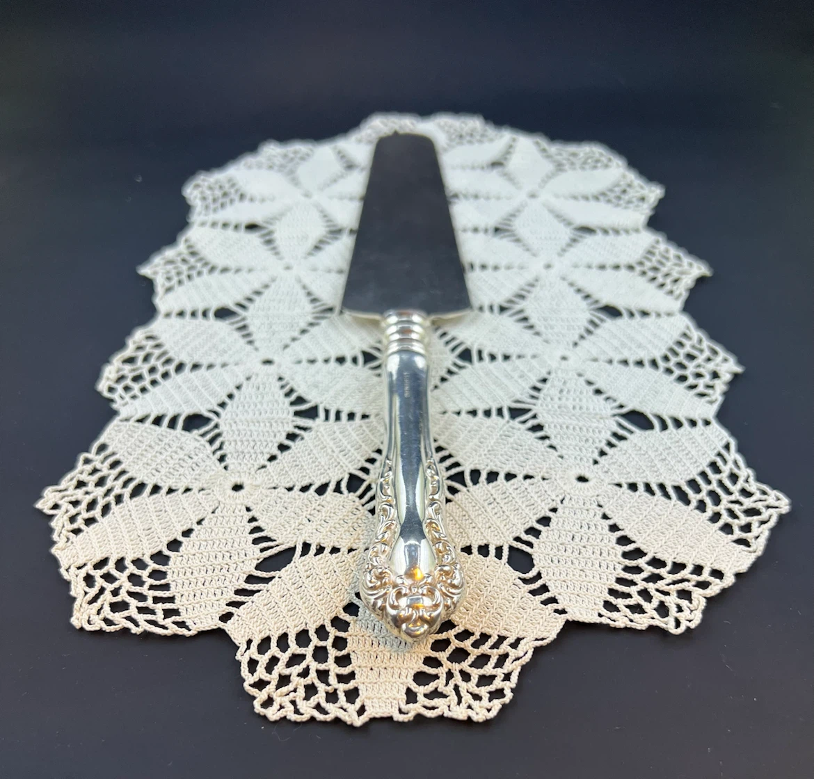 Vintage Sterling Silver Desert Server - photo 5