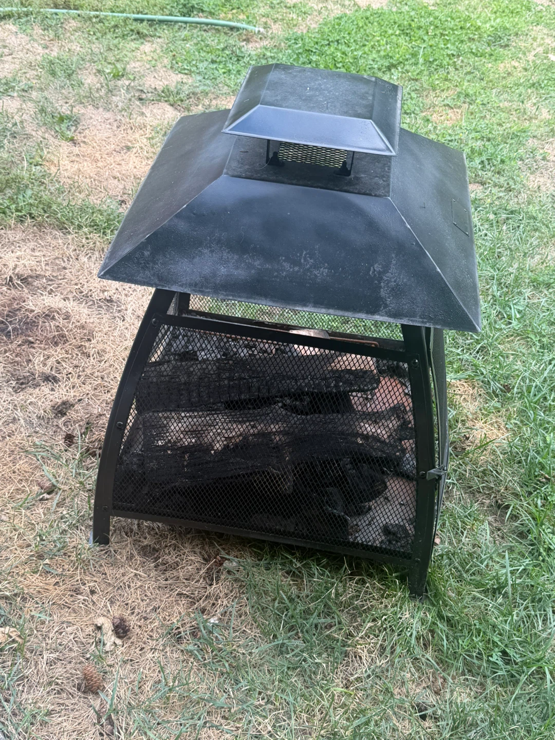Black Metal Outdoor Fire Pit