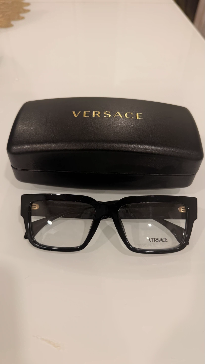 Versace Black Glasses with Case