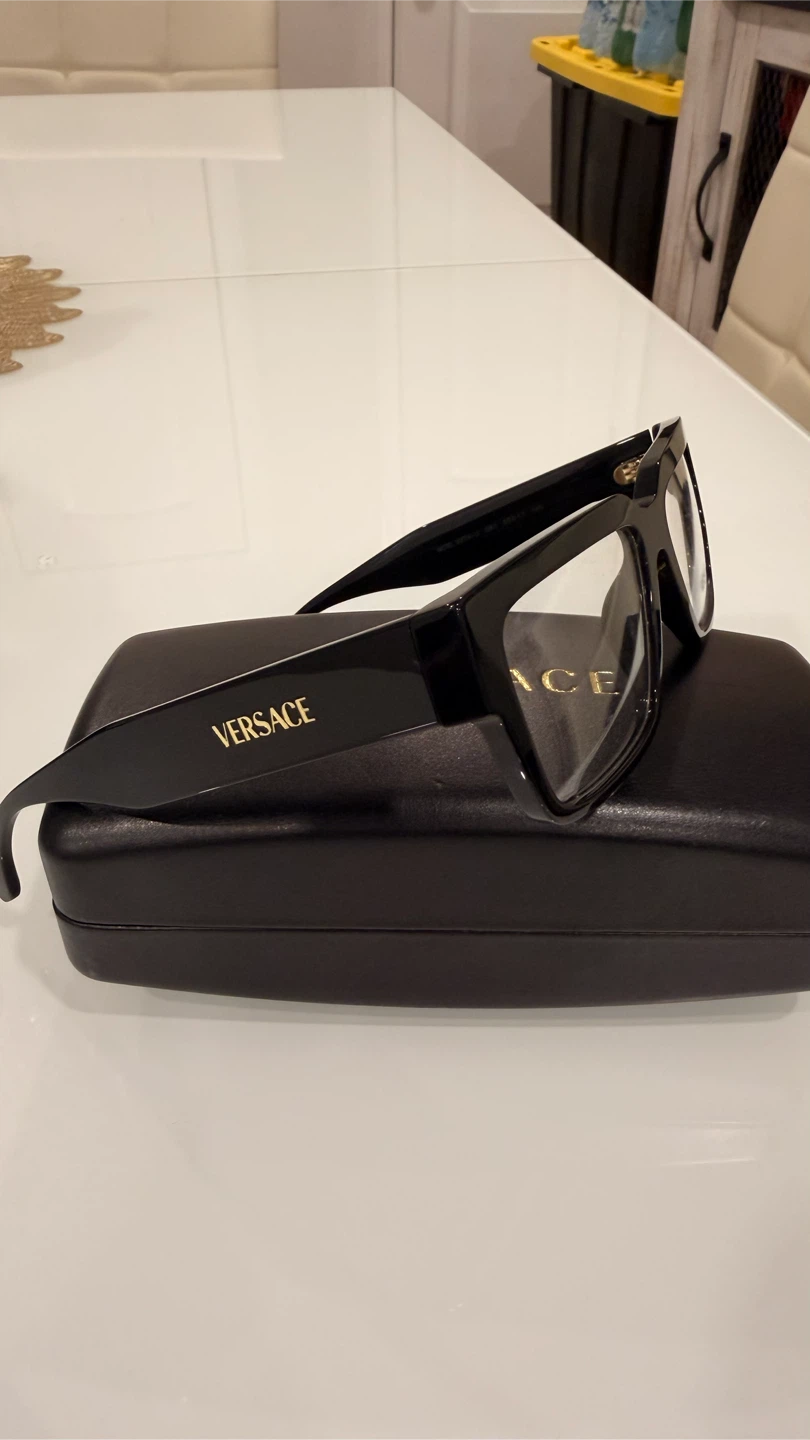 Versace Black Glasses with Case - photo 2