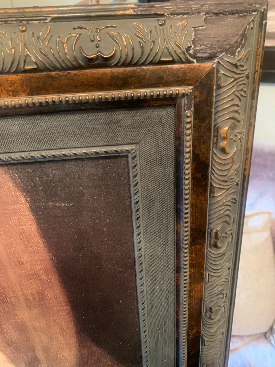 Large Framed (oil)Print (oil) of,,The Story  Book”by William - photo 5
