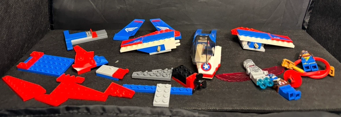 LEGO 76076 Captain America Jet Pursuit - all Minifigs,50% jet - photo 2