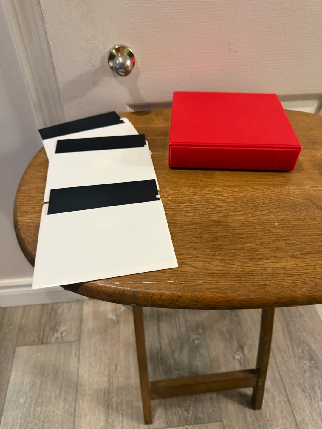 Red Floppy Disk Holder with Sleeves - photo 2