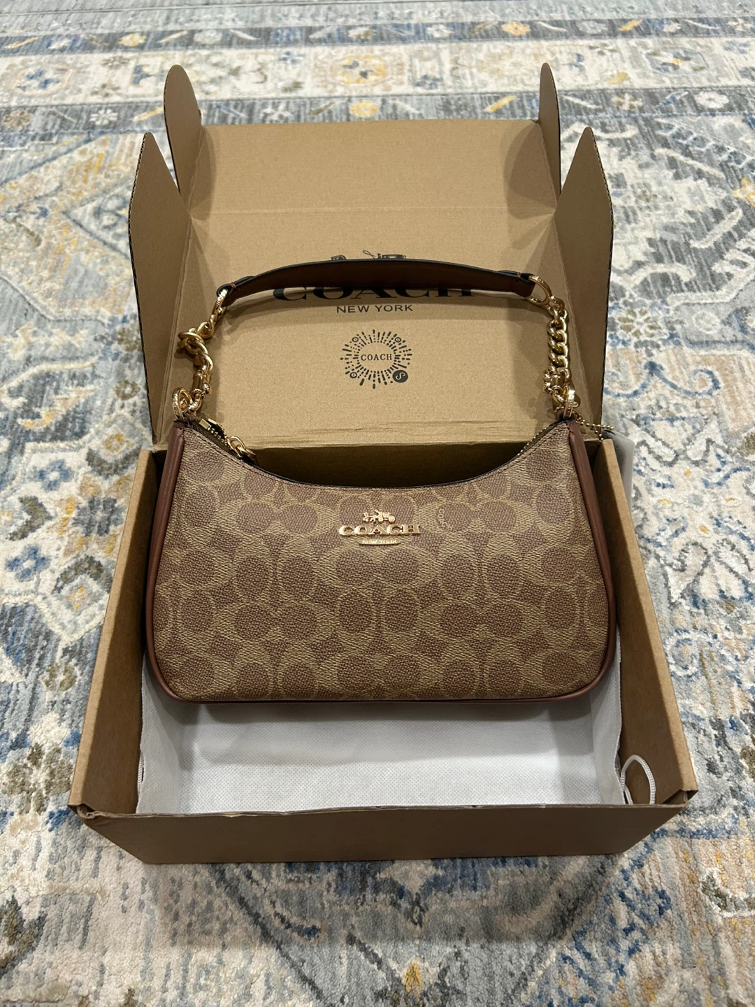 Brown coach bag