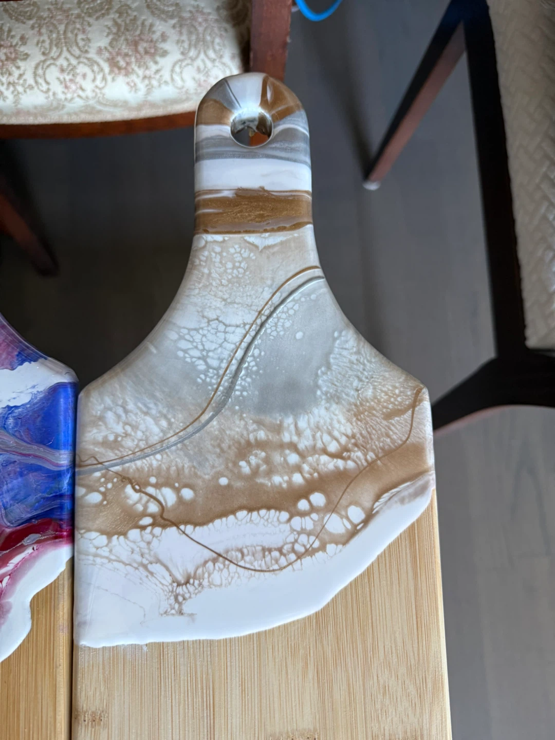 Handmade Resin Coated Wooden Serving Boards - photo 5