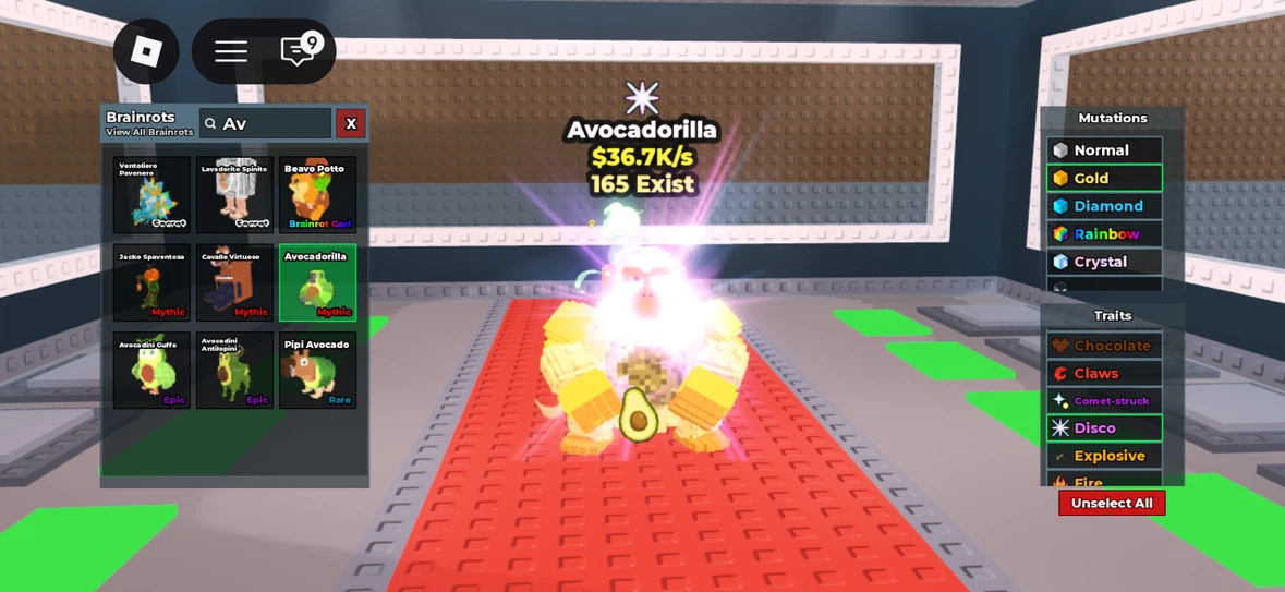Brainrots in steal a brainrot