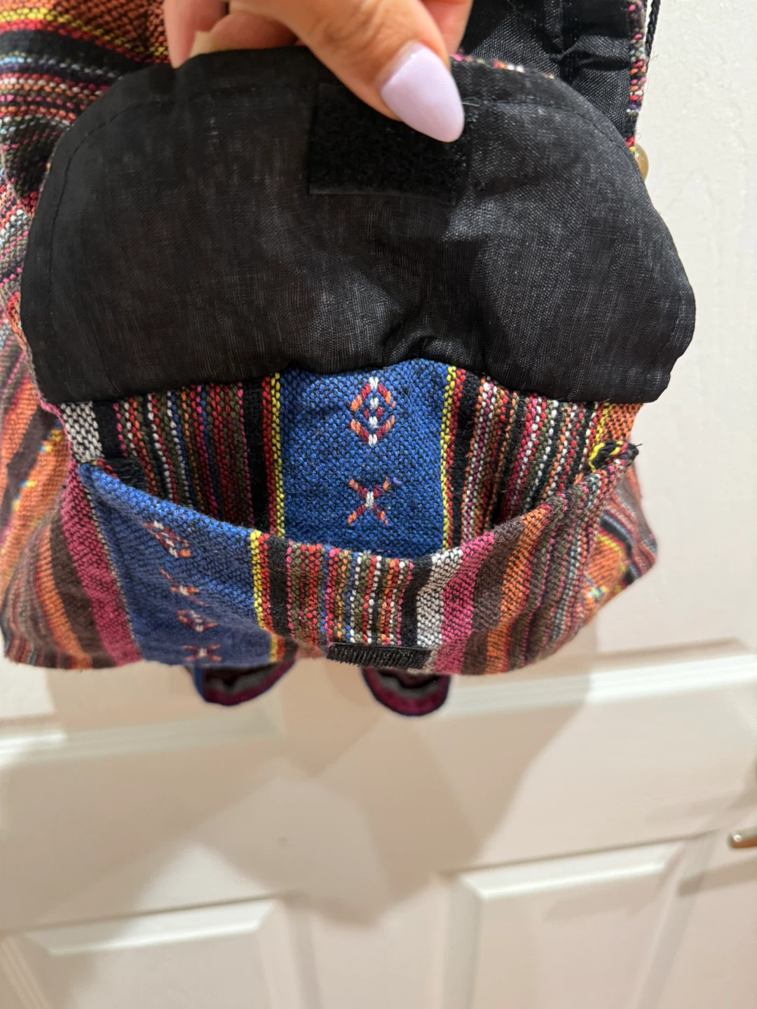 Striped Pattern Backpack - photo 3
